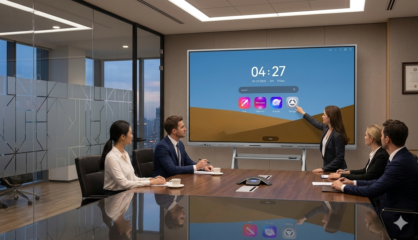 86 inch interactive display with camera